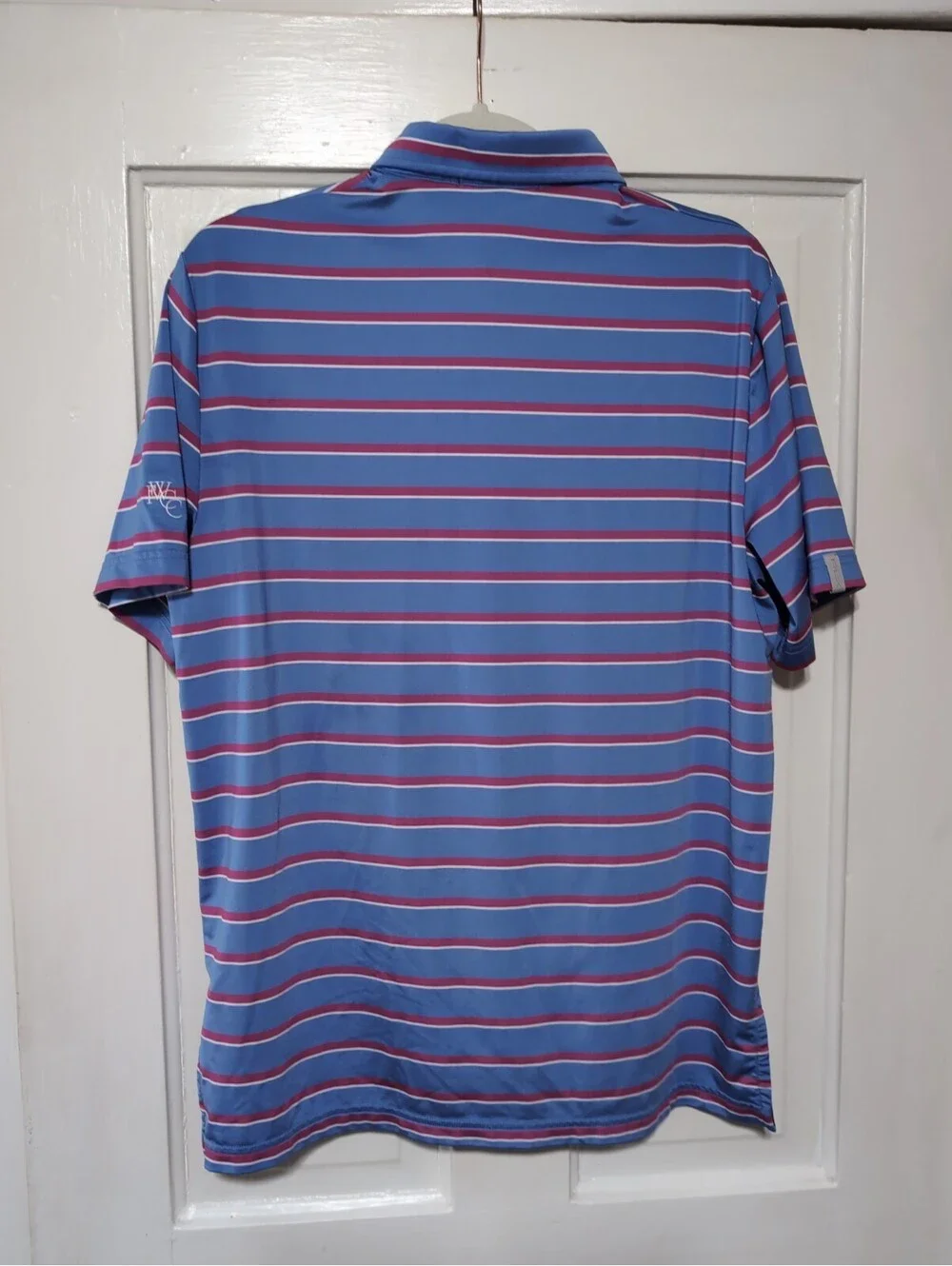 RLX Ralph Lauren Golf Polo Shirt Striped Luxury Preppy Mens M(1559)E